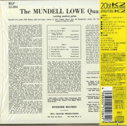 CD: マンデル・ロウ・カルテ