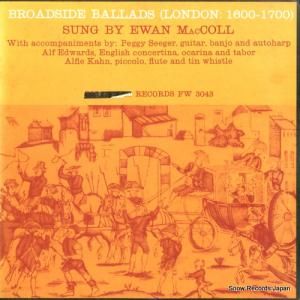 イワン・マッコール broadside ballads (london: 1600-1700) FW3043