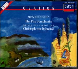 CD: クリストフ・フォン・ドホナーニ - mendelssohn; the five symphonies - 421769-2