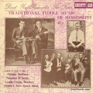V/A don't you remember the time / traditional fiddle music of mississippi vol.2 COUNTY529