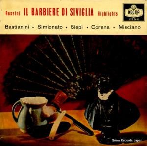 アルベルト・エレーデ rossini; il barbiere di siviglia highlights LXT5480