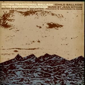 ジーン・リッチー british traditional ballads in the southern mountains volume 2 FA2302
