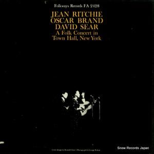 ジーン・リッチー a folk concert in town hall, new york FA2428