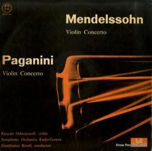 ジャンフランコ・リヴォリ - メンデルスゾーン:ヴァイオリン協奏曲ホ短調作品64 - SM-2205
