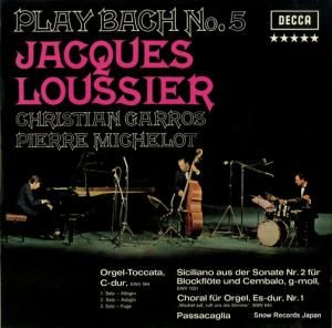 ジャック・ルーシエ play bach no.5 SLK16484-P