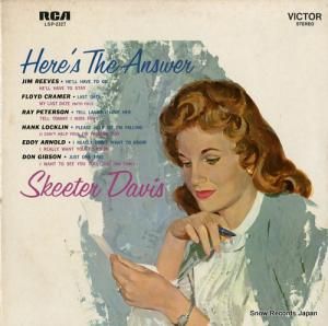 スキーター・デイヴィス here's the answer LSP-2327