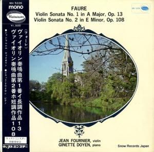 ジャン・フルニエ - フォーレ:ヴァイオリン奏鳴曲第1番/第2番 - MH5226