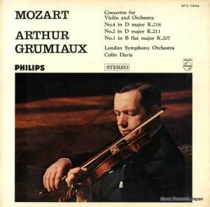 アルテュール・グリュミオー - モーツァルト:ヴァイオリン協奏曲第1、2、4番 - SFX-7558