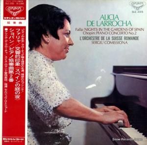 アリシア・デ・ラローチャ ファリャ:交響的印象「スペインの庭の夜」 SLC2315
