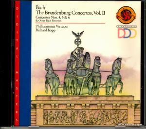 CD: リチャード・カップ - bach; the brandenburg concertos, vol.2 - MDK44652