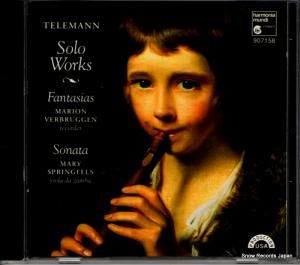 CD: マリオン・フェルブルッヘン/メアリー・スプリングフェルズ - telemann; solo works - HMU907158