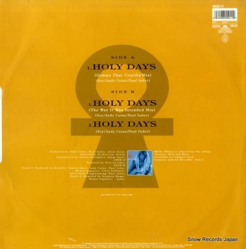 ZOE - holy days