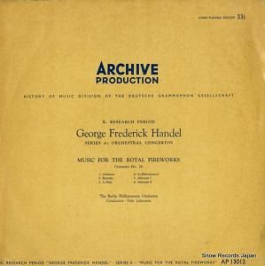 եåġ졼ޥ handel; music for royal fireworks AP13012
