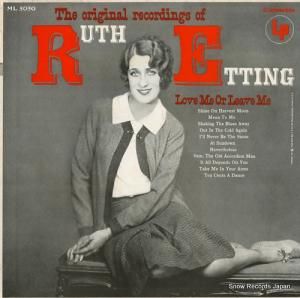 롼åƥ the original recordings of ruth etting ML5050