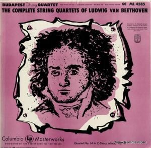 ブダペスト弦楽四重奏団 beethoven; quartet no.14 ML4585