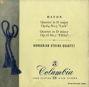 ϥ󥬥ꥢڻͽ haydn; quartet no.5 "lark", no.2 "fifths" 33CX1527