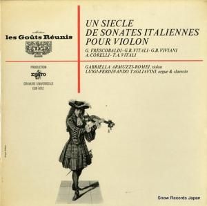 GABRIELLA ARMUZZI-ROMEI un siecle de sonates it alinnes pour violon EGR4012