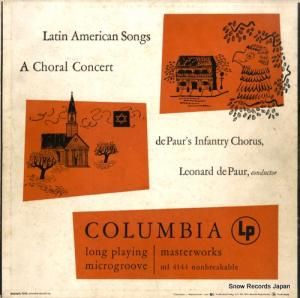 쥪ʥɡǡݡ latin american songs / a choral concert ML4144
