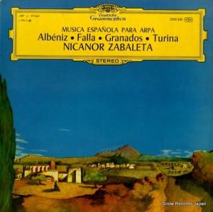 ニカノール・サバレータ - musica espanola para arpa - 2530230