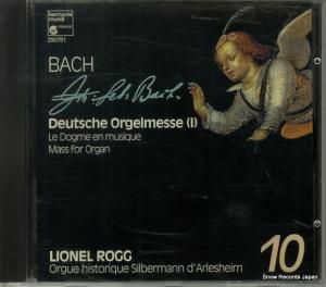 CD: ライオネル・ロッグ - bach; deutsche orgelmesse 10 - HMX290781