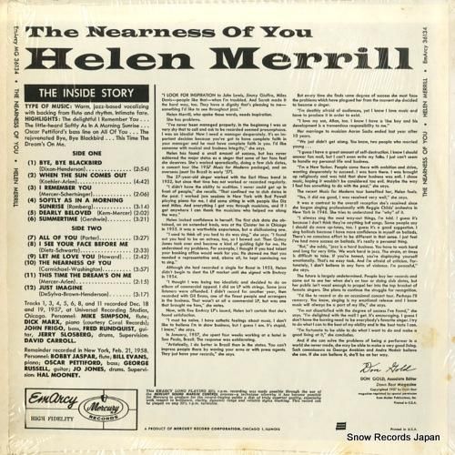 ヘレン・メリル - ニアネス・