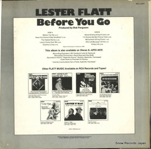 レスター・フラット - bef