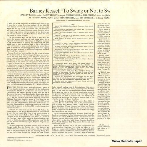 バーニー・ケッセル - トゥ・