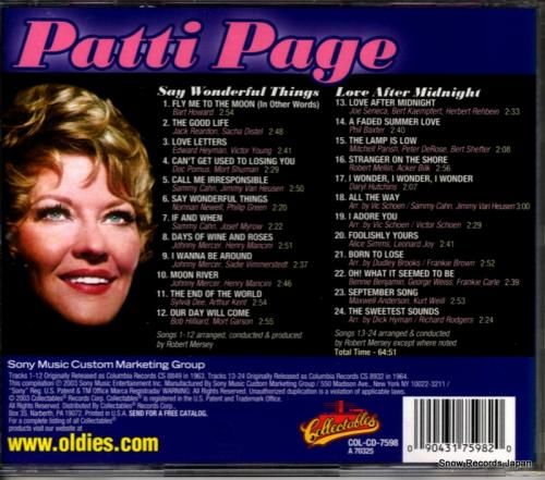 CD: パティ・ペイジ - s