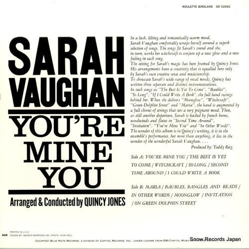 サラ・ヴォーン - you'r