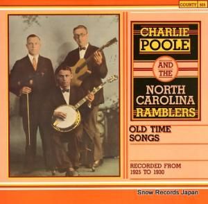 チャーリー・プール charlie poole and the north carolina ramblers COUNTY505