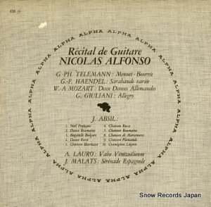 NICOLAS ALFONSO recital de guitare DB39