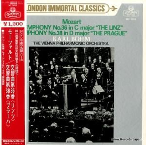 カール・ベーム モーツァルト:交響曲第36番「リンツ」/38番「プラーハ」 MZ5018