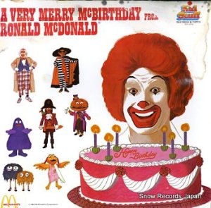 RONALD MCDONALD very merry mcbirthday from ronald mcdonald KSS-5036