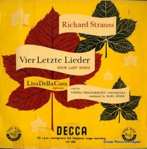 롦١ strauss; vier letzte lieder LW5056