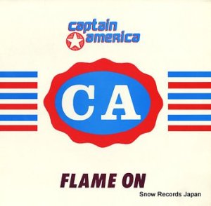 CAPTAIN AMERICA flame on PAPER016T
