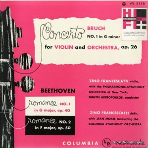 Ρեåƥ bruch; no.1 for violin and orchestra op.26 WL5116