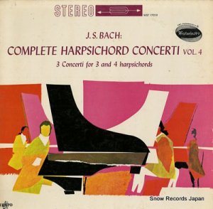ե󥽥ѥ䡼 bach; complete harpsichord concerti volume 4 WST17019