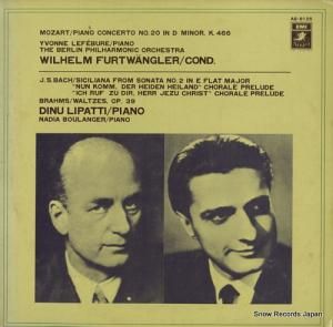 ヴィルヘルム・フルトヴェングラー モーツァルト:ピアノ協奏曲第20番ニ短調 AB-8125
