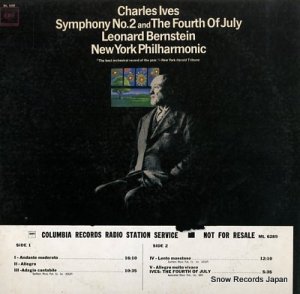ʡɡС󥹥 charles ives; symphony no.2 and the fourth of july ML6289