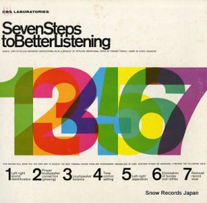 聴感による調整・試験用のレコード seven steps to better listening STR-101