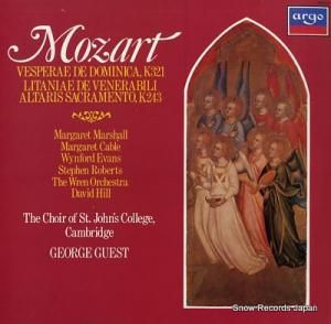 硼 mozart; vesperae, k.321 / litaniae, k.243 ZRG933