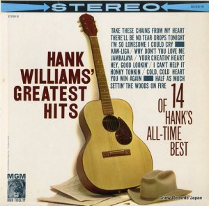 ϥ󥯡ꥢॹ hank williams' greatest hits SE3918