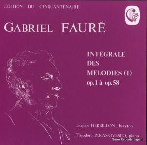 åӥ faure; integrale des melodies (i) CAL1841/43