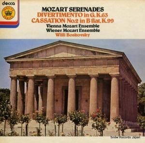 ꡼ܥե mozart; serenades / divertimento in g, k.63 JB66