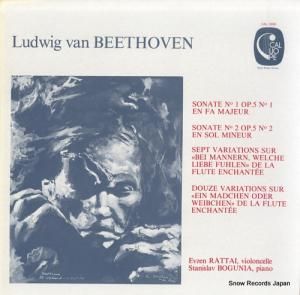 EVZEN RATTAI beethoven; sonate no.1 & 2 CAL1693