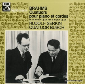ɥա륭 brahms; quatuors pour piano et cordes op.25 & op.26 2908061