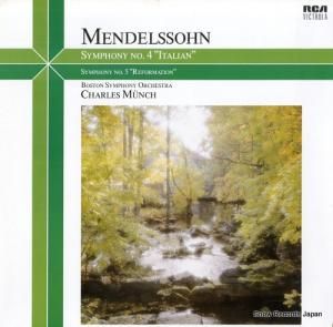 シャルル・ミュンシュ mendelssohn; symphony no.4 in a op.90 "italian" VL89035