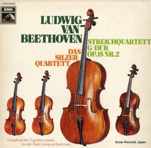 DAS SILZER-QUARTETT beethoven; quartett fur 2 violin, viola und violoncello, op.18 nr.2 1C053-28906