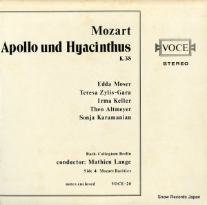 ޥ塼 mozart; apollo und hyacinthus k.38 VOCE-20