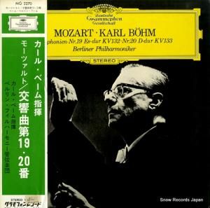 カール・ベーム モーツァルト:交響曲第19番・20番 MG2270